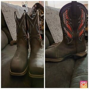 Womens Western Composite Toe Boots - BROWN